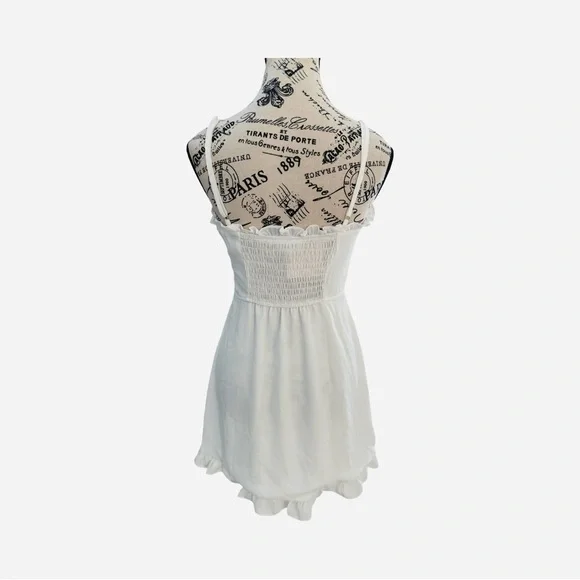 Superdown Charlee White Frill Cami Dress NWT Size S - Picture 6 of 13